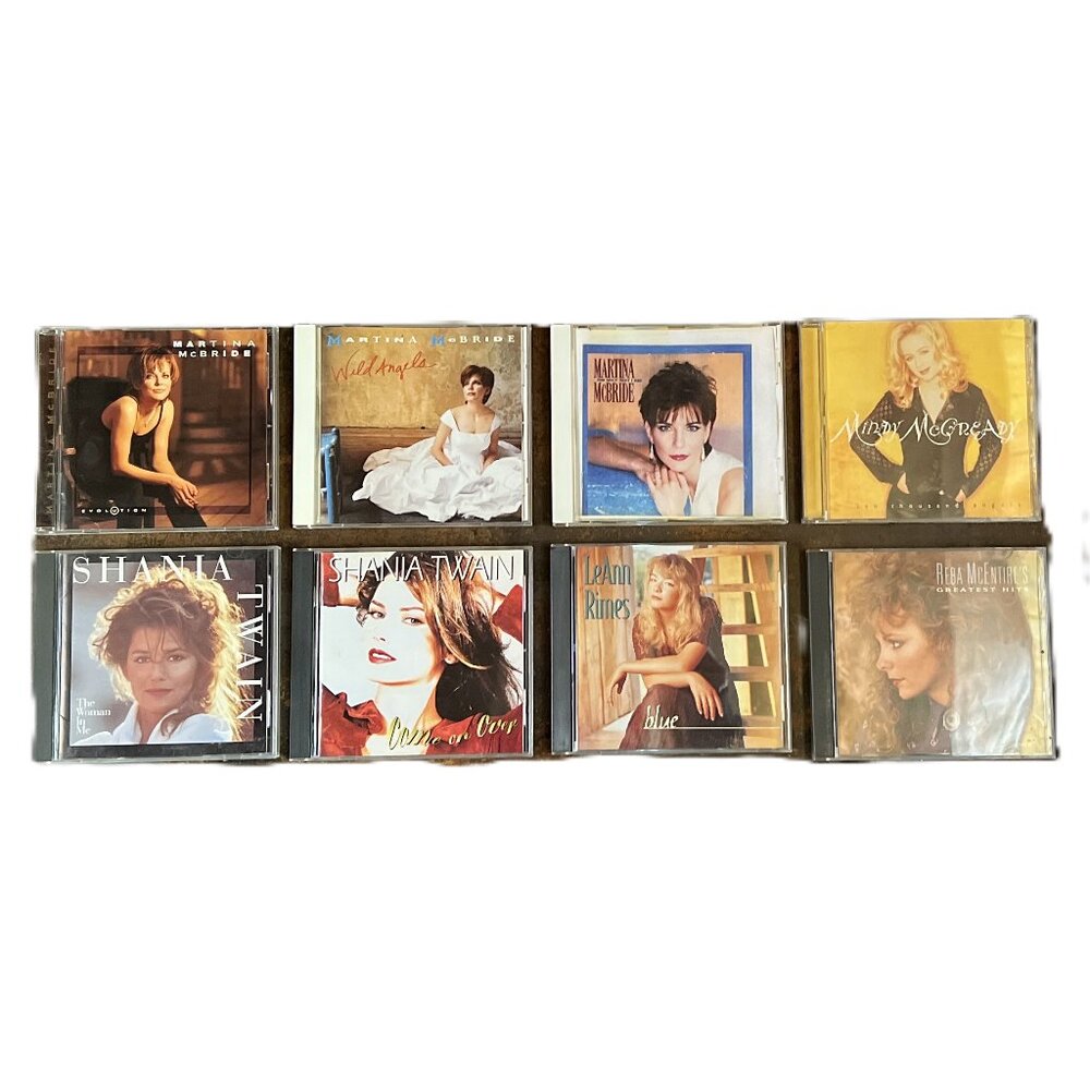 8 Women of Country CDs: Shania, Mindy, Leann, Martina and Reba